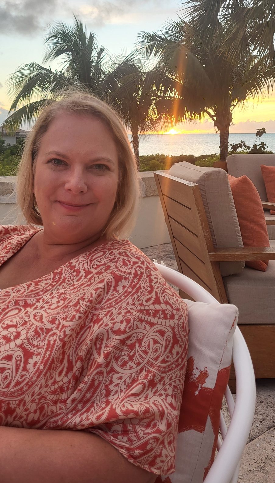 A picture of a happy mom.